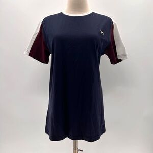 Victor Navy/White/Maroon Crewneck Short Sleeve T-Shirt NWT-S